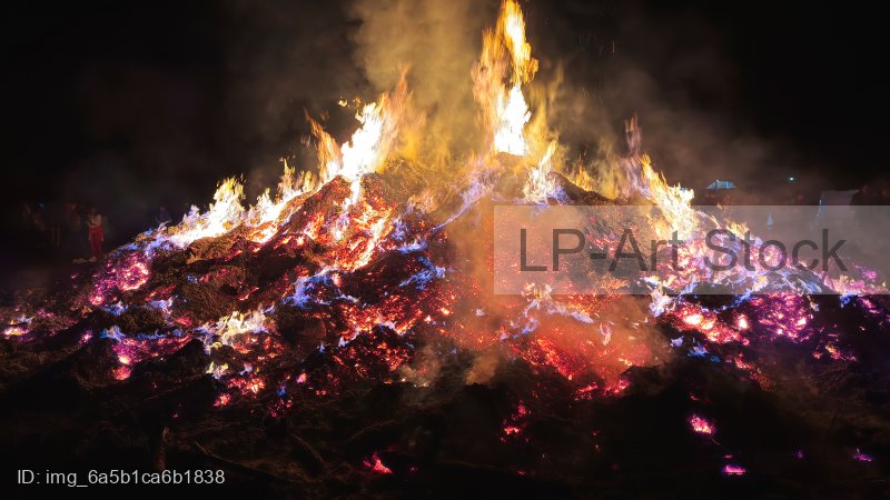 Osterfeuer ist abgebrannt
